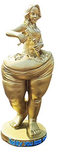 Abnehmende Göttin Statue Dekoration, Harzfigur Skulptur Modell Schlafzimmer Shop Schönheitsdekoration, Frau Skulptur Figuren Yoga Statue Woman Dekor Modern Wohnzimmer Haus Arts Geschenk