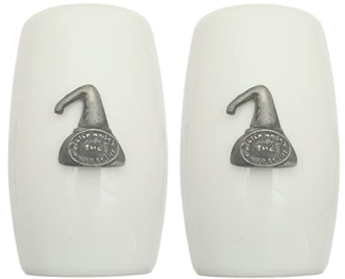 Whiskey Still China Salt and Pepper Shakers Cruet Set Modern White CSP 393