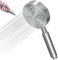Duschkopf Edelstahl Gebürstet, Duschbrause Wassersparend, Brausekopf Hochdruck, Shower Head Handbrause mit Starker Düse, Duschkopf Regendusche für Baden, Spa, Reinigung Wanne