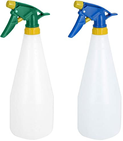 2 x 900 ml Sprühflaschen leer nachfüllbar Sprühflaschen Sprühnebel Reinigung mit verstellbare Sprühkopf Sprüher Pflanze Blumen Garten Friseursalon Pflanzensprüher mit Skala Zerstäuber