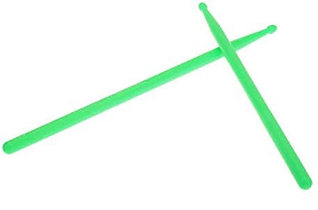 Par de 5A Nylon Palillo por Tambor Set Ligera Profesional Verde