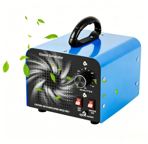 Ozongenerator 32000 mg/Std, Ozongerät mit 2 Modi (Luft-/Wassermodus), Ozon Luftreiniger mit 120 Min Timer für 300㎡, für Auto, Wohnung, Küche, Rauch & Haustiere
