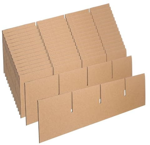 JECOMPRIS Cardboard Box Dividers for Moving Boxes 6Pcs Cardboard Packing Boxes Dividers 13.19 X 13.19 X 0.12 in Inserts for Glasses Plates and Dishes Safe Transport