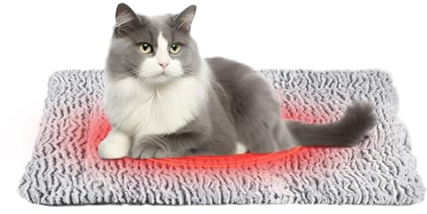 WEGREAT Selbstheizende Katzendecke 60 x 80 cm für Katzen und Hunde, Waschbare Decke für Haustiere