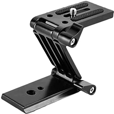 PHENOFICE Z-Shaped Tilt Head Tripod Head Quick Release Plate for DSLR Camera and Digital Camera – Portable Adjustable Angle Compatible with Monopod Slider Rail Gimbal Rig for DIY Photography