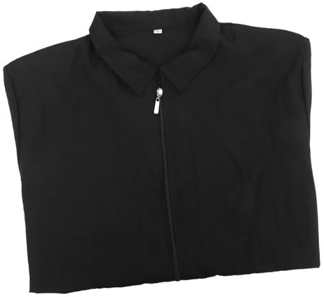 LALADEFIEE Kleidung Haarfärbemittel Kurzarm Haarbehandlung Arbeitskleidung Mode Einfach Schwarz L Praktische Tasche