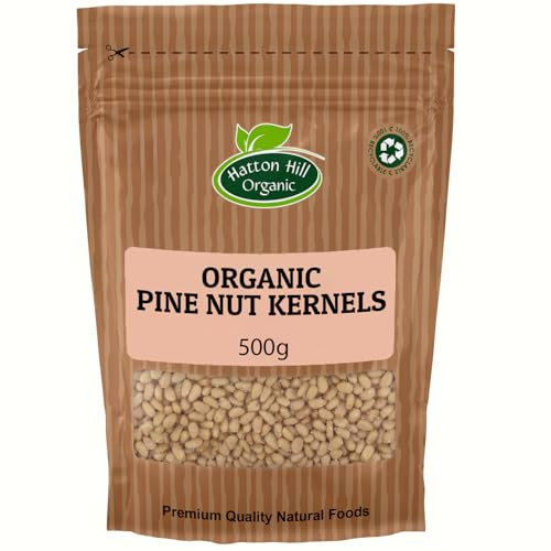Organic Pine Nut Kernels 500g by Hatton Hill Organic | A Nutty, Nutrient-Packed Addition to Your Favourite Dishes