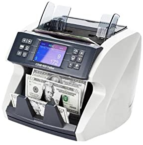 Money Counter Bill Cash Counting Machine with UV/MG/IR/DBL/HLF/CHN Counterfeit Detection Milti Currency Banknote Counter Fake Money Dectecting HS-770(EUR)