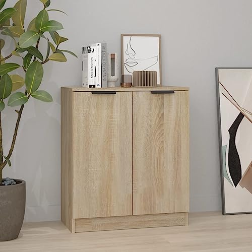 Myheimly Sideboard Kommode Anrichte Schrank Beistellschrank Mehrzweckschrank Standschrank Wohnzimmer 60x30x70cm HolzwerkstoffSonoma Eiche