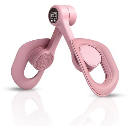 Oberschenkeltrainer, Beckenbodentrainer mit Zählfunktion, Damen für Frau Beinpresse, Trainingsgerät für die Innenseite der Oberschenkel für zu Hause, Beckenbodenstärkungsgerät für Frauen (Rosa)