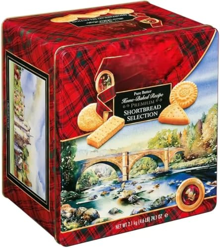 Walkrr-s Premium Shortbread Selection, 2.1kg Tin Festive Tin, Traditional Recipe