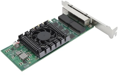SUNGOOYUE Tarjeta de Red PCIE X4 - Adaptador Gigabit de 4 Puertos para Chip I211, Alto Rendimiento para Entornos Industriales, Compatible con/Servidores