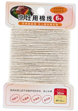 Guangcailun Spago da cucina in cotone, spago da macellaio per arrostire, per salsicce, carne e preparazione in cucina, di cotone, per avvolgimento
