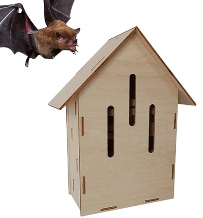 Casa de Vacaciones en murciélagos | Refugio de Madera para Fauna Silvestre - Hábitat para murciélagos de jardín, para jardineros, Amantes de la Naturaleza, Agricultores, jardín Trasero, Granja,