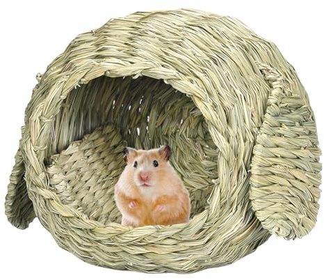Casa de césped para conejos | Cabaña de conejitos hecha a mano | cómoda casa de césped natural y casa de juegos para conejos y conejillos de indias