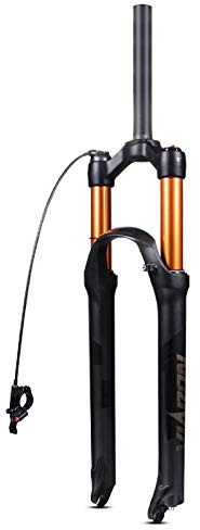 VPPV Forcella Ammortizzata MTB 27,5 29 Pollici 1-1/8 Forche Telecomandate Ammortizzatore Bicicletta 120 mm con Regolazione Smorzamento (Colore : A, Size : 27.5 Inches)