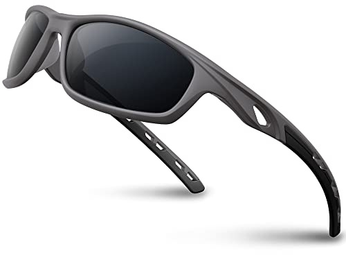 RIVBOS Sonnenbrille für Herren und Damen, polarisiert, UV400, Fahrradbrille, Sportbrille, Radfahren, Wandern, Laufen, Golf und Angeln, Fahren RB831