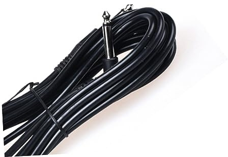 Vaguelly 5 Meter Basskabel für E-gitarre aus Kunststoff in Schwarz mit Besserer Leitfähigkeit zum Anschluss von Akustikgitarre und Verstärker