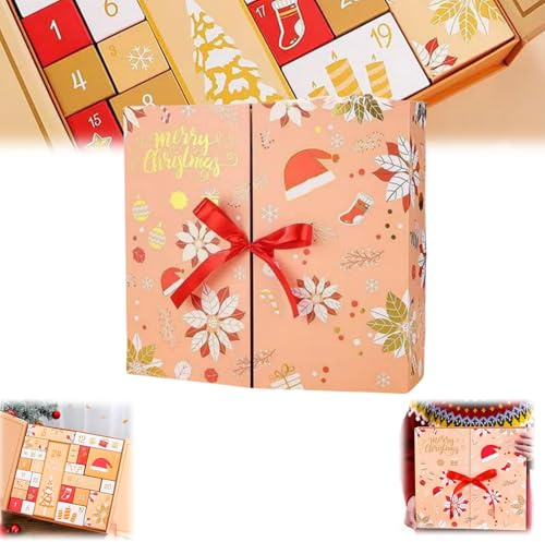 24 Empty Advent Calendar Boxes To Fill,2026 New Advent Calendar Fillers for Kids,DIY Advent Calendar Empty Boxes to Fill,DIY Fillable Empty Advent Calendar Christmas Gift Boxes (Red)