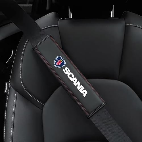 YYYQP Lot de 2 Coussinets de Rembourrage de Ceinture de Sécurité de Voiture, pour Scania K250 K280 K310 K320 K490 Accessoires de Style Intérieur