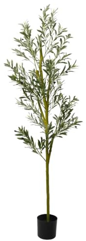 vidaXL Olivenbaum Künstlich 800 Blätter 200 cm Grün, künstliche Pflanze, Kunstbaum, Olivenbaum, künstlicher Baum, künstliche Olivenbaumpflanze