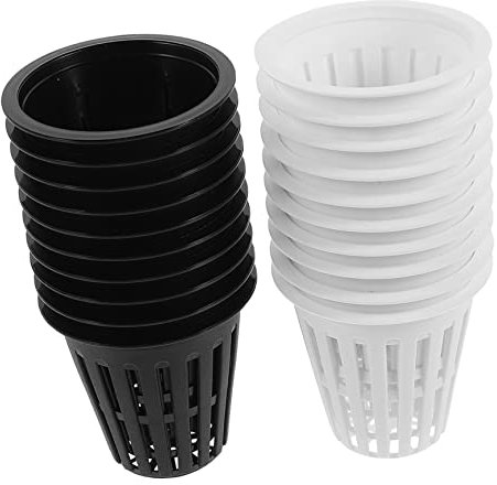 SUPVOX Vasi Idroponici in Rete Per Coltivazione Senza Terra 20 Pezzi, Cestini Di Plastica Per Piantare Piante e Ortaggi, Tazze Nette Leggere e Pratiche Per Vivaio Domestico e Giardino