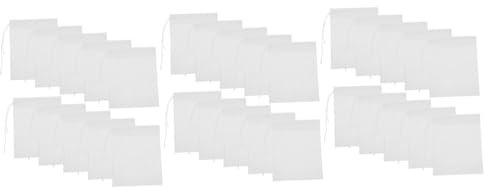 Ciieeo 3 Ensembles Sachets De Thé À Cordon De Serrage Pour Thé En Vrac Sachets De Produits En Maille À Tirer Filtres À Café Sachets De Thé Réutilisables Support De Sachet De 100 pièces * 3