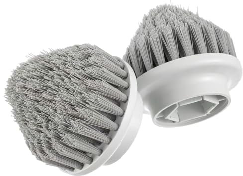 CDDCWZ Spin Power Scrubber Replacement Brushes for Synoshi Cleaning Device Accessories Electric Cleaning Brushes Perfect for All Corners and Hard to Reach Areas (Cone Brush Heads) Pack of 2
