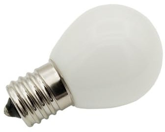 Fengyan Home Bulbs, Confezione da 50 lampadine a sfera a LED DC12/24V G35 E12/E14/B15/E17 2W con copertura lattiginosa, luce natalizia Lampada domestica(24V Warm White,E17)