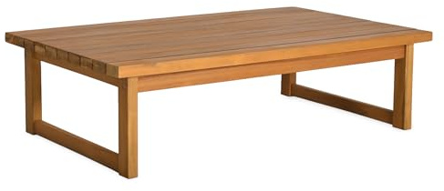 Spetebo Akazienholz Garten Loungetisch geölt - 106 x 66 cm