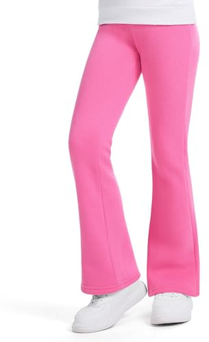 KEREDA Schlaghose Mädchen Thermo Leggings Kinder Gefüttert Flared Thermohose Lange Warmes Hosen Winter Thermoleggings Mit Fleece
