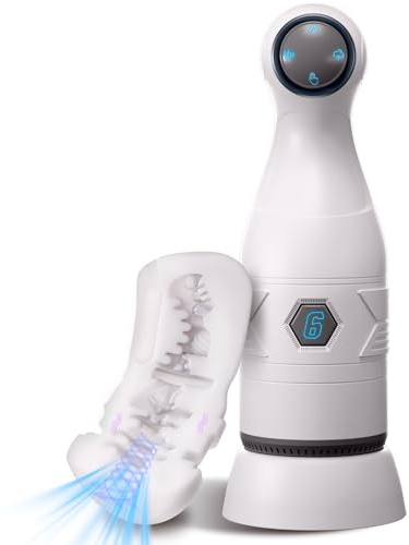 Male Masturbator, Pocket Pussy Sex Toy for Men with 6 Vibration & 4 Sucking Modes,Joystick Control Design,Realistic 3D Soft TPE Sleeve,Adult Sex Toys for Men Penis Pumps