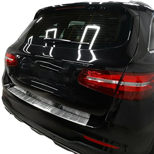 Recambo Protection de seuil de Chargement en Acier Inoxydable Mat Compatible avec Mercedes Classe GLC X253 | 2015-03.2019 | Qualité supérieure
