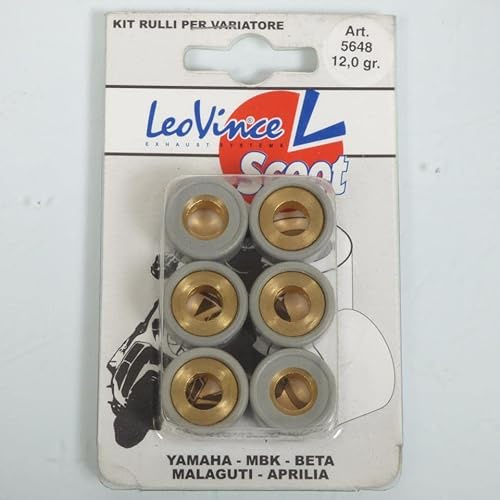 Galet rouleau de variateur Leovince compatible avec Scooter Yamaha 125 Xmax 20x12 12Grs