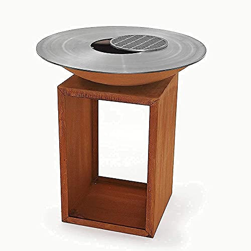 Czaja Feuerschale Lindau Ø 85 cm, Feuerschale mit Grillplatte, Plancha Platte, Feuerplatte, Feuerschale mit Grillring