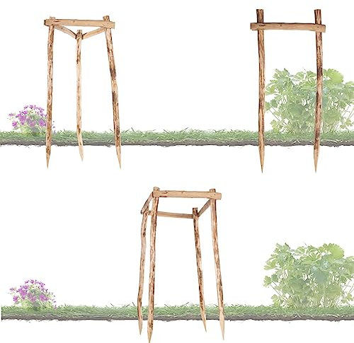 BooGardi Baum Rankhilfe Bausatz · 9 Größen · 2 Pfähle Höhe 120cm · Baumbestigung mit Baumpfahl · Baumstütze · Kletterhilfe für Bäume und Sträucher