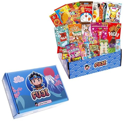 JAPON MARKET - Mystery Box Edizione Speciale Di Snack Dolci E Cibo - Giapponese Autentico - Box Snack Giapponesi Con Ramen - Caramelle Giapponesi - Dolci Giapponesi E Bevande Tipiche (FUJI)