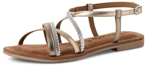 Tamaris Sandalette Damen Flach beige,EU 39