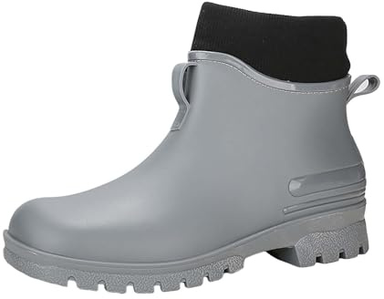 returned items for sale daily deals Short Wellies Women Garden Short Wellies Non-Slip Wellies Work Wellies Neoprene Insulated Rubber Hiking Boots Lightweight Garden B boys wellies
