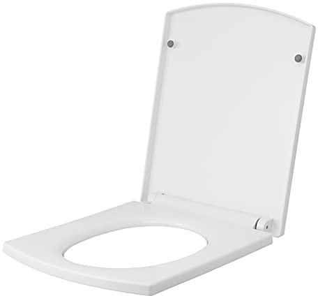 YFSAN Asientos de Inodoro Multifuncional Cierre silencioso Material de PP Tipo rectangular Espesar Silencio Reducir la Velocidad Accesorios de baño Desmontables Se Adapta a Todos