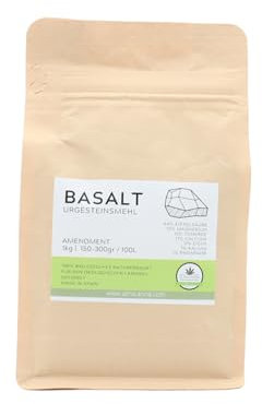 ALMICANNA: Basalt Urgesteinsmehl sehr fein gemahlen 1kg - Mineraldünger und Bodenhilfsstoff für den Cannabis Anbau - Amendment im Living Soil