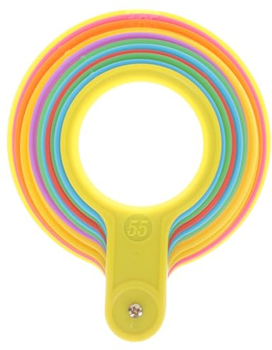 GALPADA Juego de Vueltas de Medición para Frutas de Plástico, Calibre de Diámetro para Cítricos, Adecuado para Granjas y Mercados, Herramienta Precisa para Clasificar y Color Aleatorio