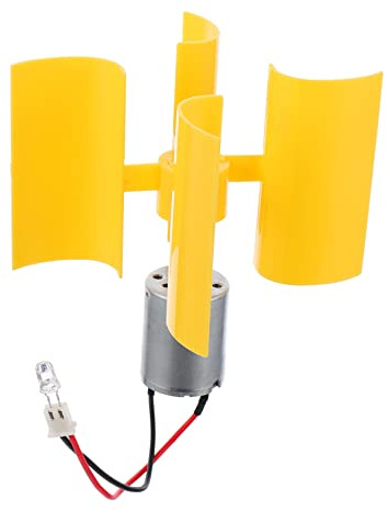 UKCOCO Generador De Turbina Aerogenerador Vertical Didáctico De Bricolaje Kit De Mini Turbinas Eólicas