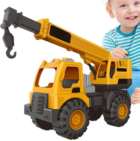 Excavator Digger, Large Precision Sand Toy Vehicle, Heavy-Duty Construction Truck with Tools for Kids, Indoor Outdoor Play, Sandbox, Beach, Backyard, Pretend Game, 1 Piece