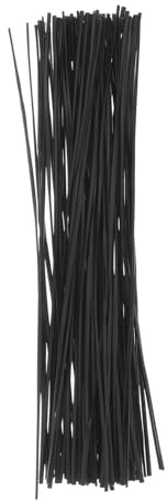 UTHCLO Fascette Metalliche Per Cavi Riutilizzabili a 500 Pezzi Anima in Ferro Zincato Flessibile, Stringicavo Multiuso Per Organizzare Cablaggi Domestici, Ufficio e Giardinaggio, Colore Nero Sottile