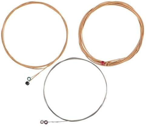 Ciieeo Cuerdas para Guitarra Folk 6 Unidades de Metal 80 Cobre (011) para Guitarra Acústica y Clásica, Repuesto Resistente para Músicos Principiantes y Profesionales en Práctica