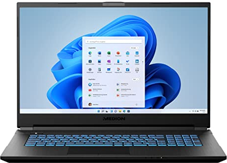 MEDION ERAZER Defender E15 43,9 cm (17,3 Zoll 144Hz) Full HD Gaming Notebook (AMD Ryzen 7 5800H, 32GB DDR4 RAM, 1TB PCIe SSD, NVIDIA GeForce RTX 3050 Ti 4GB GDDR6, RGB Backlit Keyboard)