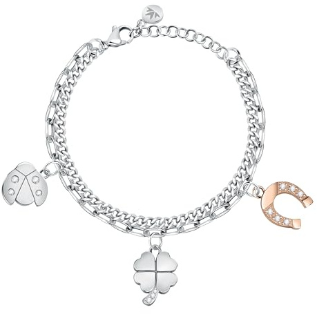 Morellato Maia Bracciale Donna in Acciaio, cristalli, IPRG - SAUY08
