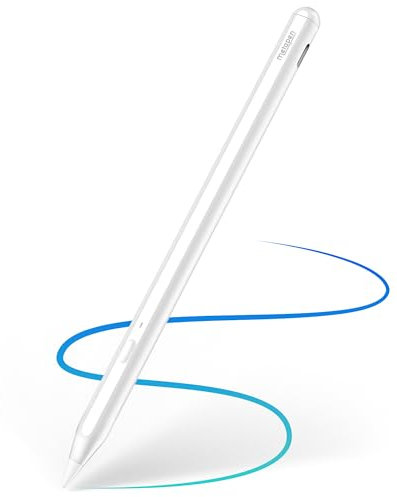 Metapen Pencil A11 for iPad 2018-2025, (Quick Button), 0.1mm Pixel Precise, 2X Faster Charge Stylus Pen Compatible Apple iPad 11 A16/10/9/8/7/6th Gen, Pro 12.9/11/13-inch M4, Air 3/4/5/M2/M3, Mini 5/6