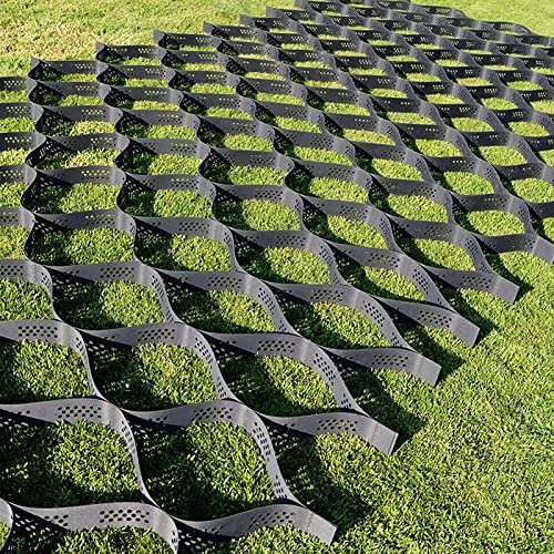 ERRULAN Kiesgitter Durchlässiger Kies-Granit-Stabilisator, Flexibilität Faltbares Kiessystem, Schwerlast-Geogitter Für Böschungen/Schlammerosionskontrolle (Color : WxH, Size : 2x10 m/6.5x33 ft)